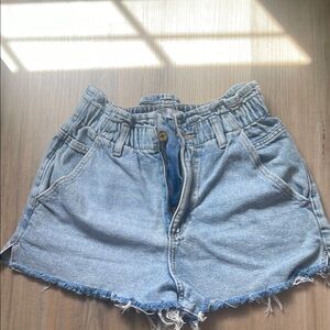 Zara Light Blue Jean Shorts